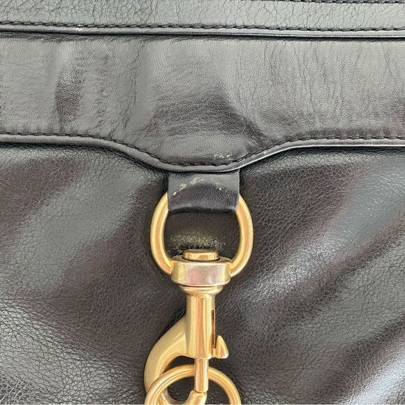 REBECCA MINKOFF Black & Gold MAC Crossbody Bag - Picture 5 of 5